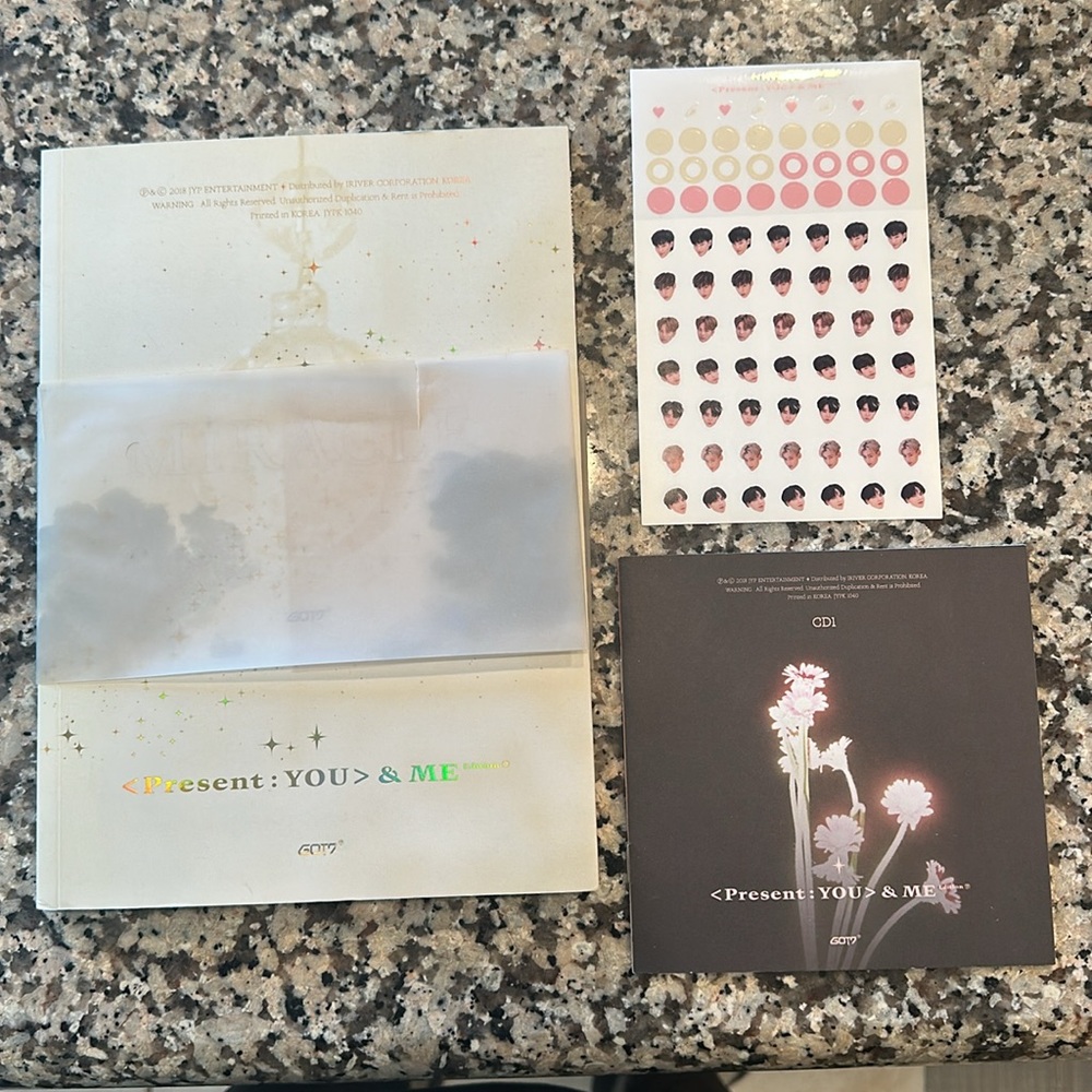 GOT7 Present: You & Me  + Preorder Miracle Calendar Sticker Sheet